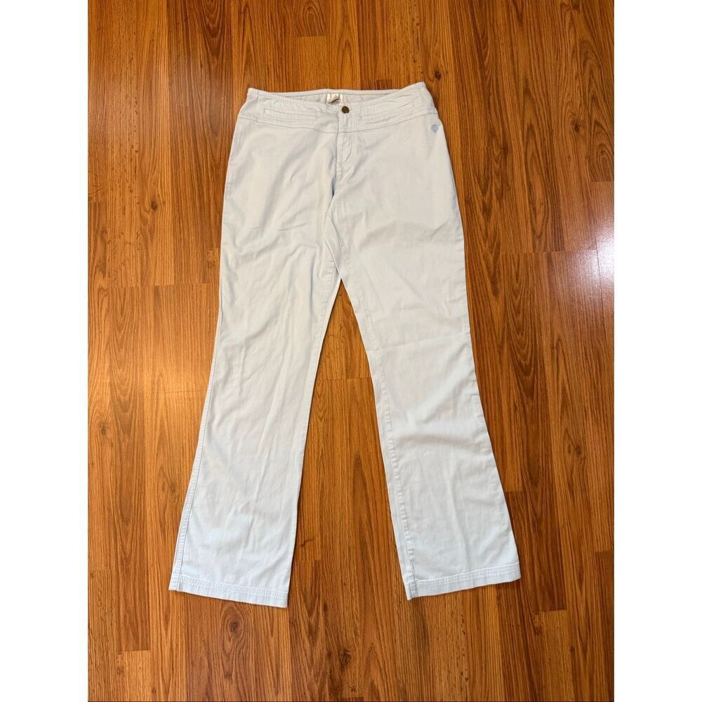 Patagonia Water Girl Women's Organic Cotton Blend Stretch Pants Pale Blue Size 8